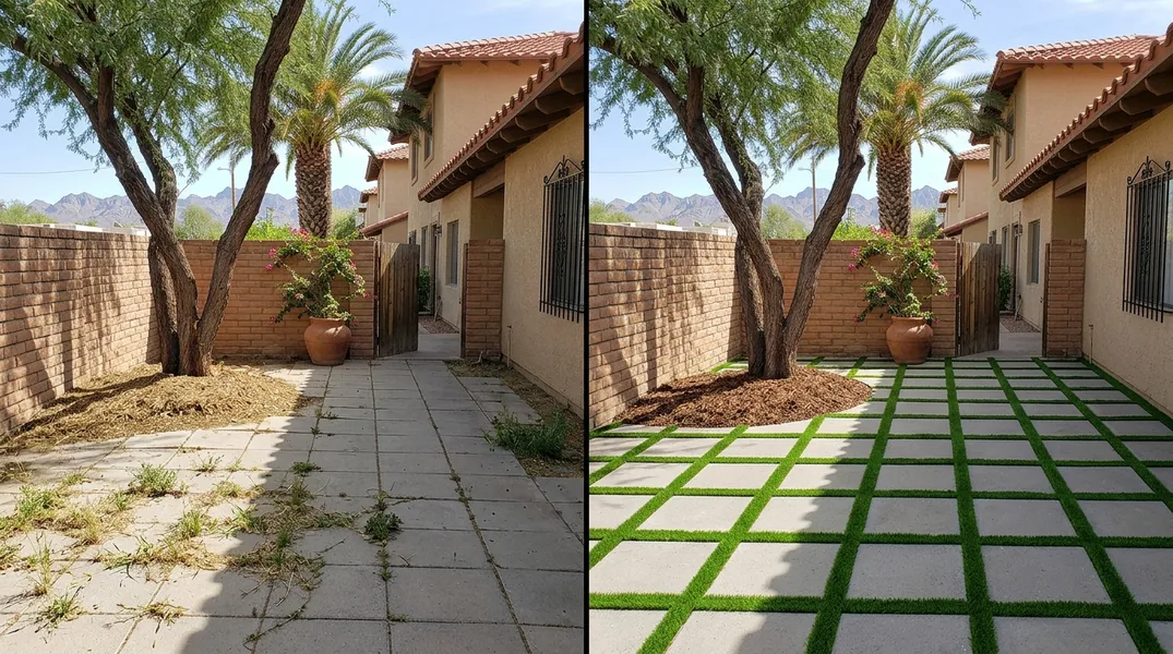 Result artificial grass installation in Yuma - Yuma Artificial Grass Installation