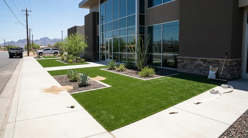 Commercial Artificial Grass Installation Yuma